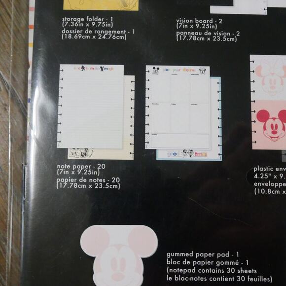 NEW Happy Planner Disney Minnie Mickey Classic Planner Companion Folders Papers - Picture 10 of 14